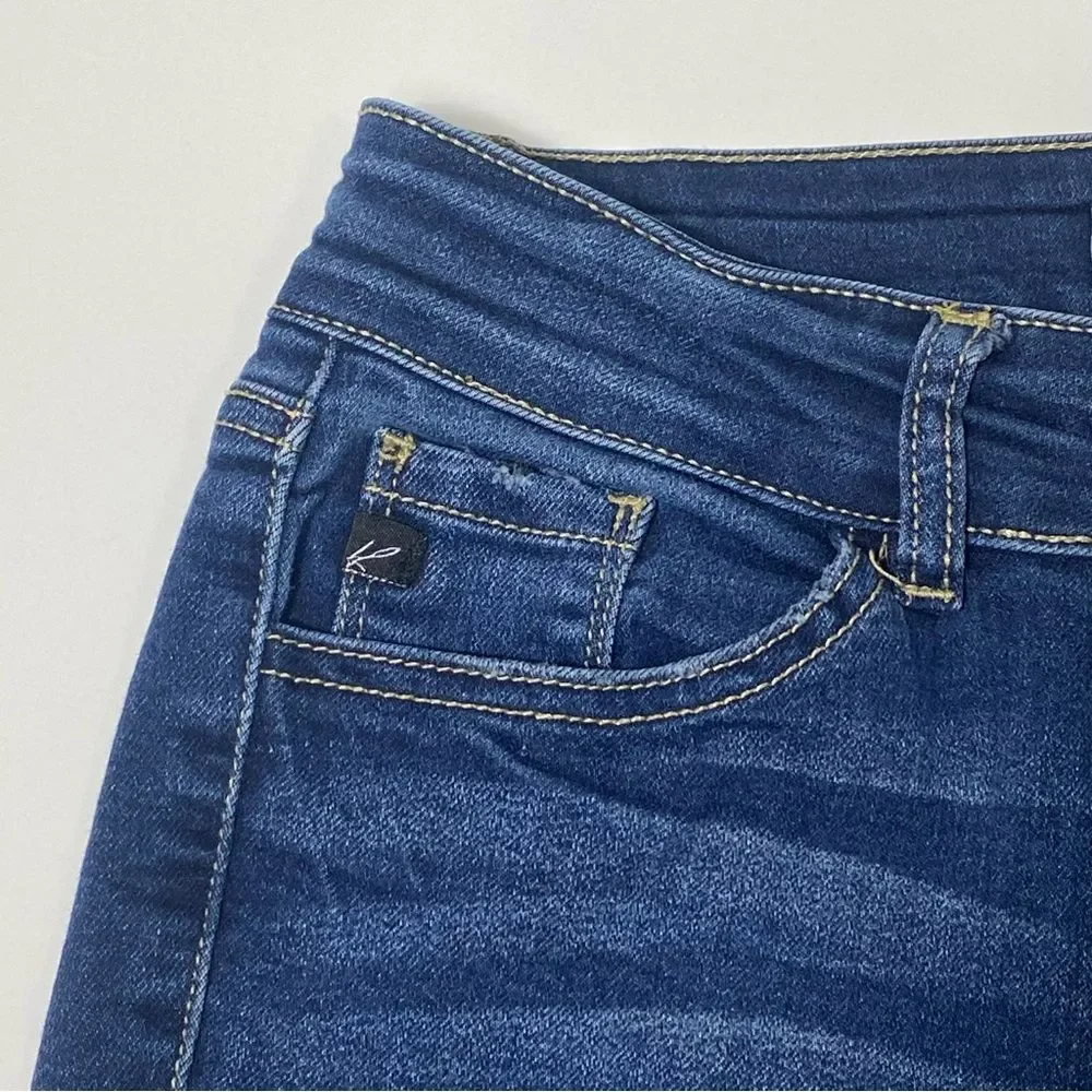 Kancan Holly Midrise Skinny Jeans Dark Wash Blue Women's Size 5/26